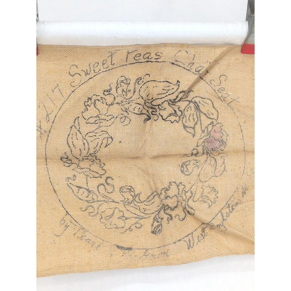 Pearl McGown Hooked Rug Hooking Pattern Chair Seat Sweet Peas Round 13"